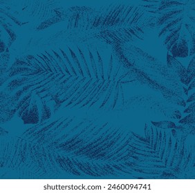 Diseño de patrón de hojas de palma botánica este también tropical, veraniego, vibraciones de playa, fondo de naturaleza arte Abstractas Vector de fondo de naturaleza. Fondo de pantalla de arte de línea de forma moderna