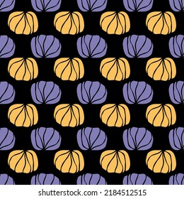Botanical pattern design with flower motif. decorative background in flat style. repeat and seamless vector for wallpapers  wrapping paper  packaging  printing business  textile  fabric