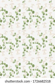 Botanical Pattern Illustration Background Art. seamless pattern. botanical illustration. botanical wallpaper. botanical vector. illustration
