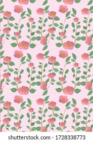 Botanical Pattern Illustration Background Art. seamless pattern. botanical illustration. botanical wallpaper. botanical vector. illustration
