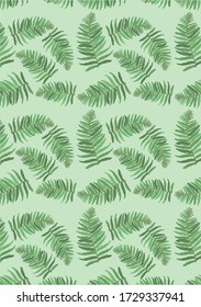 Botanical Pattern Illustration Background Art. seamless pattern. botanical illustration. botanical wallpaper. botanical vector. illustration
