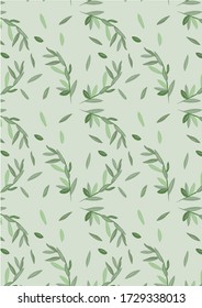 Botanical Pattern Illustration Background Art. seamless pattern. botanical illustration. botanical wallpaper. botanical vector. illustration
