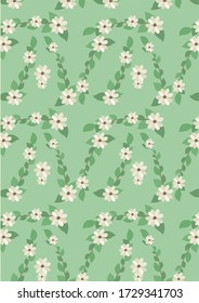 Botanical Pattern Illustration Background Art. seamless pattern. botanical illustration. botanical wallpaper. botanical vector. illustration
