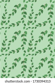 Patrón botánico Ilustración Fondo Arte. ilustración botánica. fondo de pantalla botánico. vector botánico. ilustración
