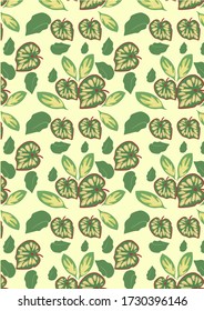 Botanical Pattern Illustration Background Art. seamless pattern. botanical illustration. botanical wallpaper. botanical vector. illustration
