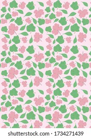 Botanical Pattern Illustration Background Art. botanical illustration. botanical wallpaper. botanical vector. illustration
