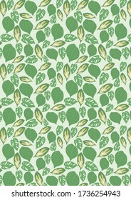 Botanical Pattern Illustration Background Art. botanical illustration. botanical wallpaper. botanical vector. illustration
