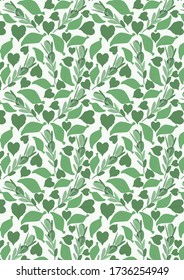 Botanisches Muster Illustration Hintergrund Kunst. botanische Illustration. botanische Tapete. botanischer Vektor. Darstellung
