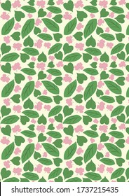 Patrón botánico Ilustración Antecedentes Ilustración botánica Art. fondo de pantalla botánico. vector botánico. ilustración
