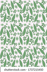 Patrón botánico Ilustración Antecedentes Ilustración botánica Art. fondo de pantalla botánico. vector botánico. ilustración
