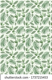 Botanical Pattern Illustration Background Art. botanical illustration. botanical wallpaper. botanical vector. illustration
