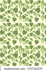 Botanical Pattern Illustration Background Art. botanical illustration. botanical wallpaper. botanical vector. illustration
