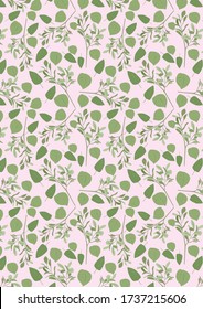Botanisches Muster Illustration Hintergrund Kunst. botanische Illustration. botanische Tapete. botanischer Vektor. Darstellung
