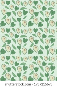 Botanical Pattern Illustration Background Art. botanical illustration. botanical wallpaper. botanical vector. illustration
