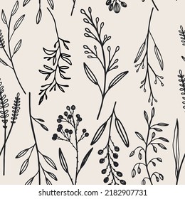 Botanical pattern illustration floral graphic
