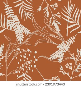 Botanical pattern illustration floral graphic
