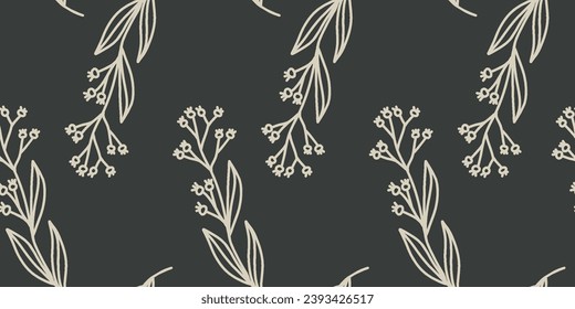 Botanical pattern illustration floral graphic