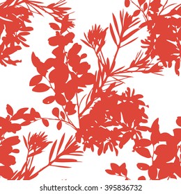 Botanical pattern seamless vector background tile