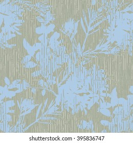 Botanical pattern seamless vector background tile