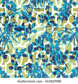 Botanical pattern seamless vector background tile