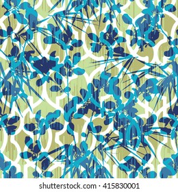 Botanical pattern seamless vector background tile