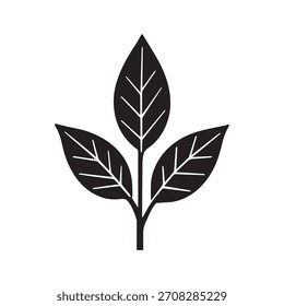 Botanische Apotheke Logo mit verfeinerten negativen Raum