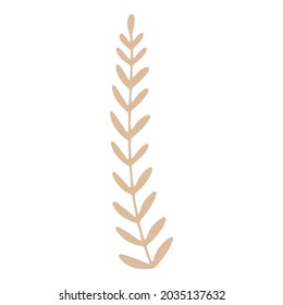 Botanical plant icon cartoon vector. Wild flower branch. Garden nature element