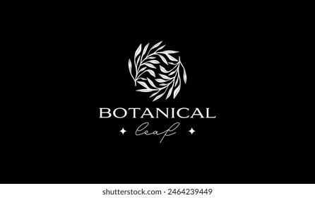 Plantilla de logotipo de la flor de la planta botánica. Símbolo universal creativo premium. Ilustración vectorial. Creativo Plantilla de diseño minimalista. Símbolo de identidad empresarial Corporativa