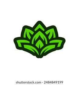 botanical plant tree logo vector illustration template design
