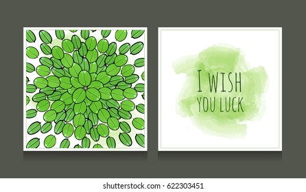 Botanical postcards vector collection. Organic eco products cards. Vector hand drawn illustration.