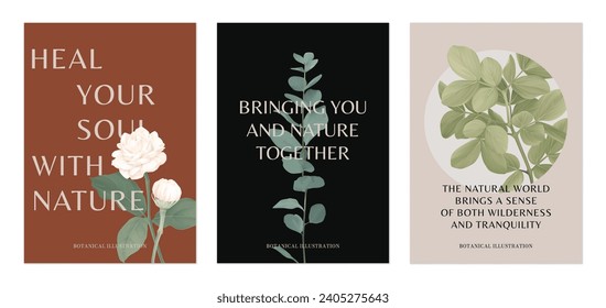Botanisches Plakatdesign, Naturkonzept