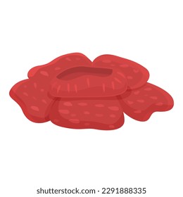 Botanical rafflesia icon cartoon vector. Blossom plant. Botany tropic