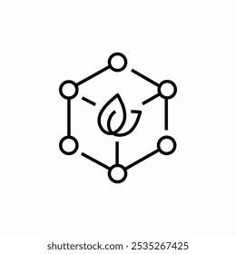 botanical research icon sign vector