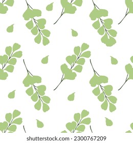 Botanical Seamless abstract backgrounds. Hand drawn various shapes and doodle objects. Can be used for printing needs and other digital needs. Contemporary modern trendy vector illustrations. 