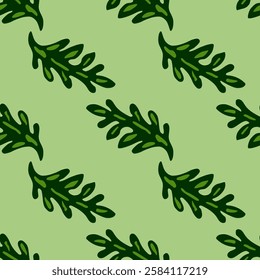 Botanical seamless backdrop featuring foliage and floral elements, blending nature and art for spring and autumn decor.