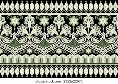 Botanical Seamless. Background Seamless Pattern Geometric Ethnic pattern design 
for background, carpet, wallpaper, clothing, wrapping, Batik, fabric, printing textile illustration.
