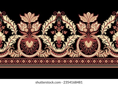 Botanical Seamless. Background Seamless Pattern Geometric Ethnic pattern design 
for background, carpet, wallpaper, clothing, wrapping, Batik, fabric, printing textile illustration.
