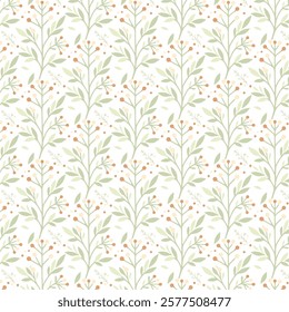 botanical seamless floral pattern with wildflower and tropical motifs for fashion prints textile wallpaper wrapping and fabric design with elegant textures and abstract ornament details