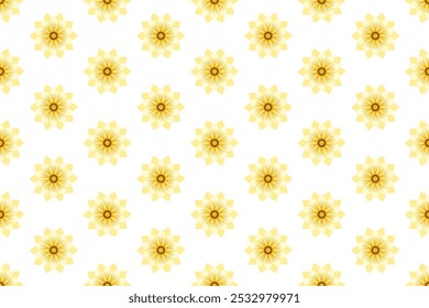 Botanical seamless pattern background with herbs and plants, flowers, leaves and more. Seamless pattern background of botanical and nature