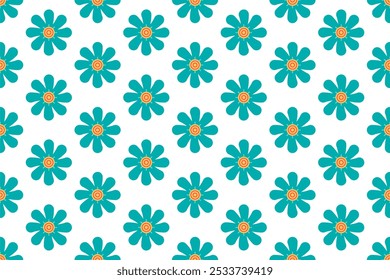 Botanical seamless pattern background with herbs and plants, flowers, leaves and more. Seamless pattern background of botanical and nature
