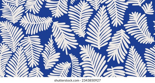 Botanical seamless pattern illustration floral graphic.
