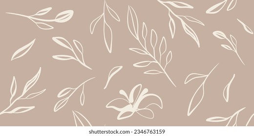 Botanical seamless pattern illustration floral graphic
