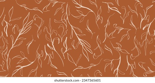 Botanical seamless pattern illustration floral graphic
