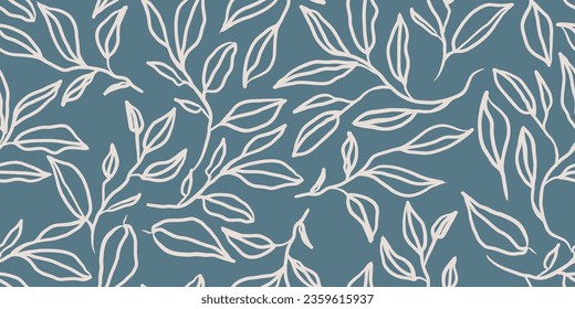 Botanical seamless pattern illustration floral graphic.