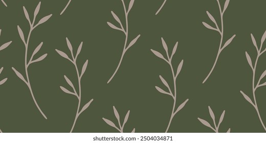 Botanical seamless pattern illustration floral graphic.
