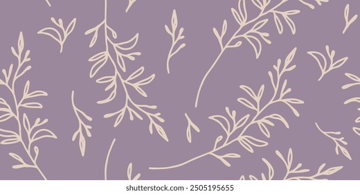 Botanical seamless pattern illustration floral graphic. Floral background. Vector
