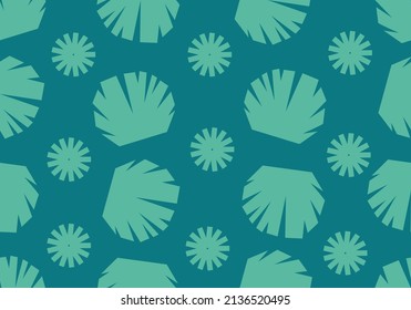 
Botanical seamless pattern with leaves. Floral abstract print design for wallpaper, wrap paper or fabric. Vector hand drawn background. Hawaiian style, autumn style, beach style.