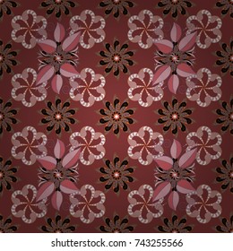 Botanical seamless pattern. Vector pattern. Organic elements. Watercolor effect.