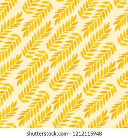 Botanical seamless pattern. Vector ornament. Bright floral background 01