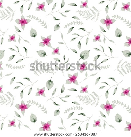 Botanical seamless pattern with wildflowers and herbs. Design for herbal tea, natural cosmetics, perfumes, health care products, aromatherapy and more.